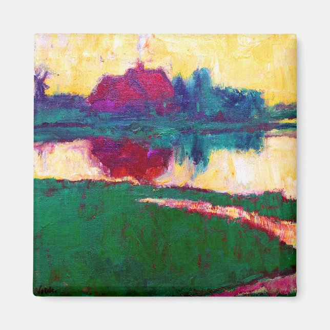 Emil Nolde Landscape with Farmhouse Magnet (Front)