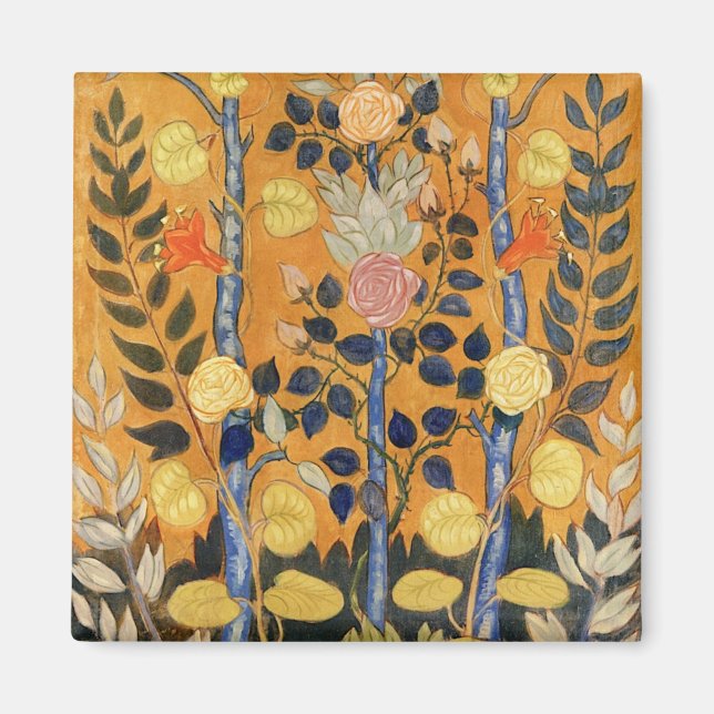 Emile Bernard painting,  Roses, Magnet (Front)