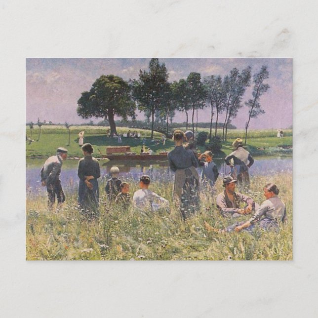 Emile Claus - Picnic Postcard (Front)