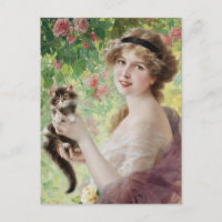 Emile Vernon Precious Kitten Postcard