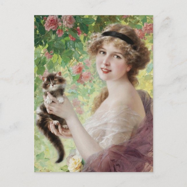 Emile Vernon Precious Kitten Postcard (Front)