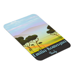 Emilia-Romagna Italy travel poster Magnet