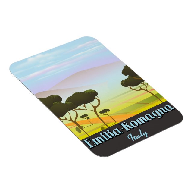 Emilia-Romagna Italy travel poster Magnet (Right Side)