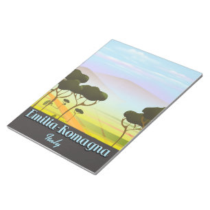 Emilia-Romagna Italy travel poster Notepad