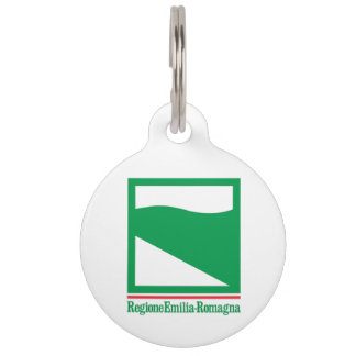 Emilia Romagna (Region of Italy) flag Pet Tag