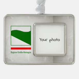 Emilia-Romagna Silver Plated Framed Ornament