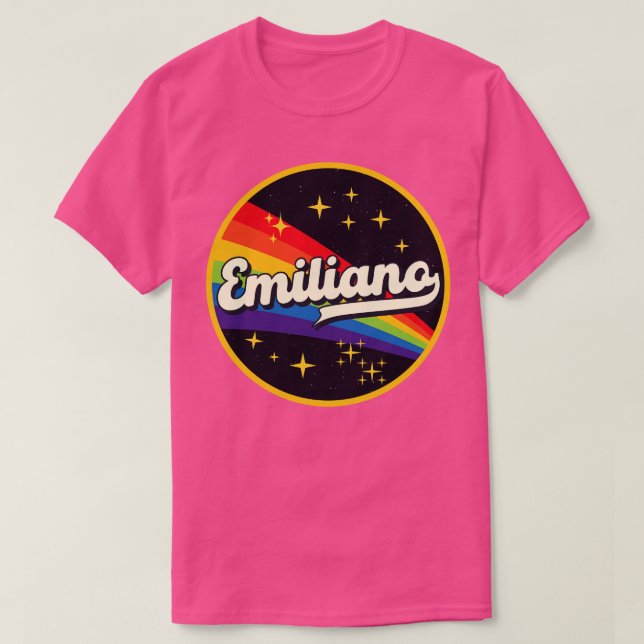 Emiliano Rainbow In Space Vintage Style T-Shirt (Design Front)