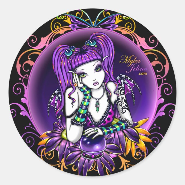 "Emilicious" Rainbow Flower Fairy Art Stickers (Front)