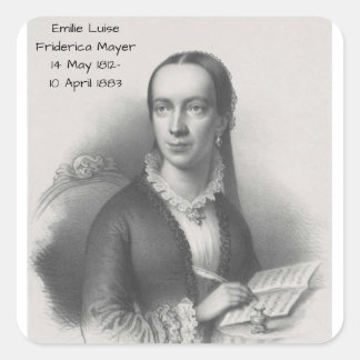 Emilie Luise Friderica Mayer Square Sticker