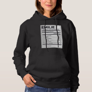 Emilie Nutrition Information Problem Solving Hard Hoodie