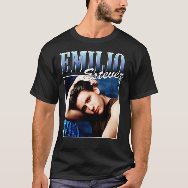 Emilio-Estevez-Brat-Pack   T-Shirt (Front)