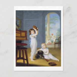 Emily and George Mason, c.1794-95 (oil on canvas) Postcard
