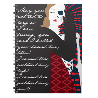 Emily Bronte / Wuthering Height gift design with q Spiral Notebook