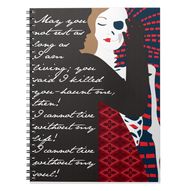 Emily Bronte / Wuthering Height gift design with q Spiral Notebook (Front)
