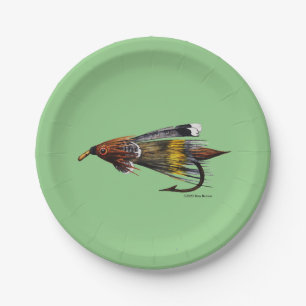Emily Carr Fly;  Paper Plate