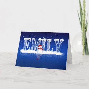 Emily - Christmas Card Personalised For An Emily