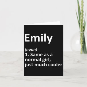Emily Definition Personalised Name Funny Birthday Card