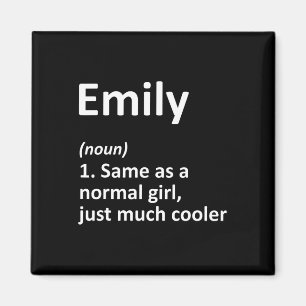Emily Definition Personalised Name Funny Birthday Magnet