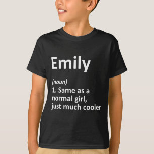 Emily Definition Personalised Name Funny Birthday T-Shirt