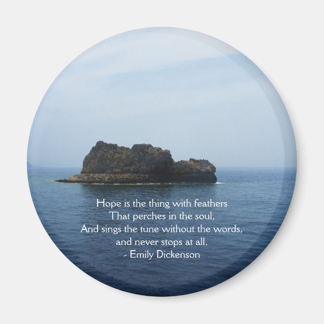 Emily Dickenson Inspirational  QUOTE for Healing Magnet (Front)