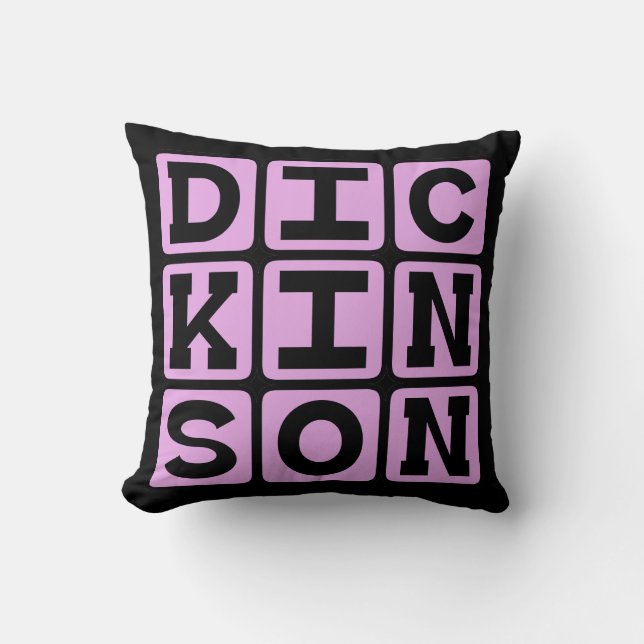 Emily Dickinson, American Poet Cushion (Front)