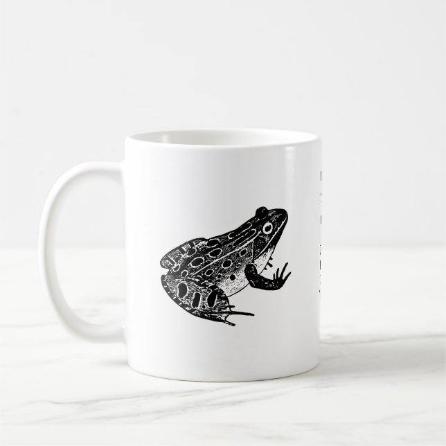 Emily Dickinson "I'm Nobody!" Frog Mug (Left)