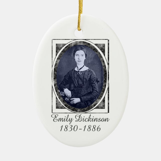 Emily Dickinson Ornament (Front)