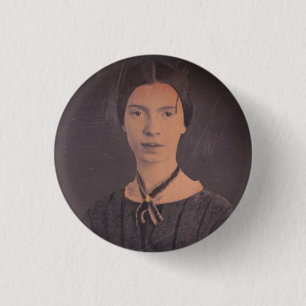 Emily Dickinson portrait 3 Cm Round Badge