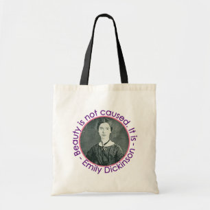 Emily Dickinson Portrait With Quote Tote Bag