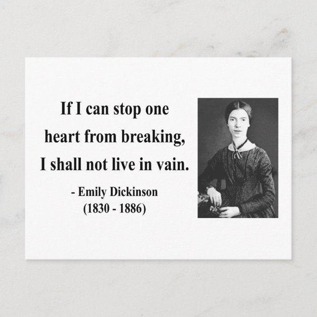 Emily Dickinson Quote 6b Postcard (Front)