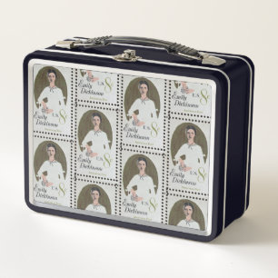 Emily Dickinson stamp Metal Lunch Box
