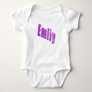 Emily Dimensional Logo, Baby Bodysuit