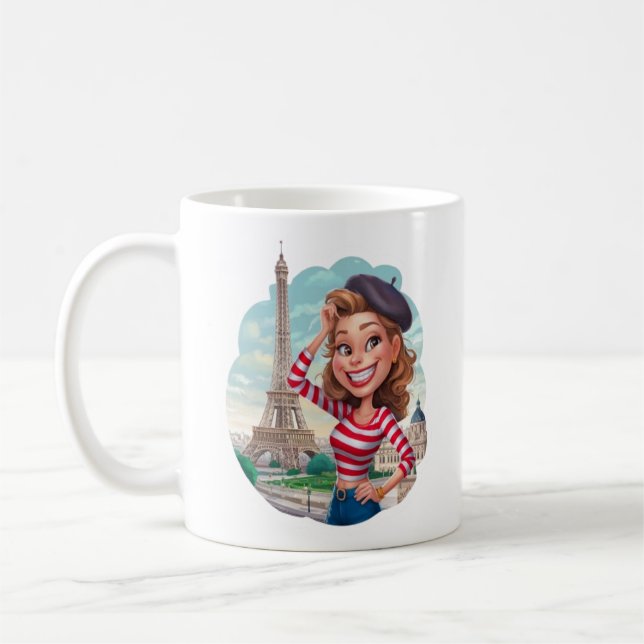 Emily em Paris sticker Coffee Mug (Left)