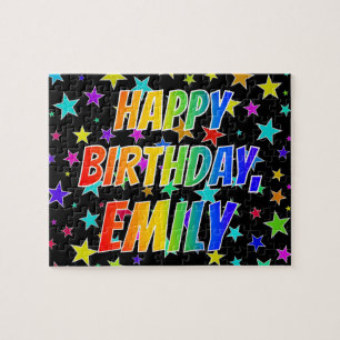 "EMILY" First Name, Fun "HAPPY BIRTHDAY" Jigsaw Puzzle