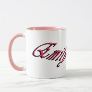 Emily Girls Name Logo, Mug