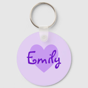 Emily in Purple Key Ring