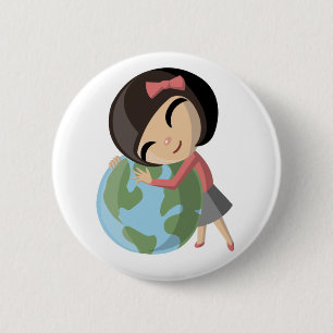 Emily Loves the Earth 6 Cm Round Badge