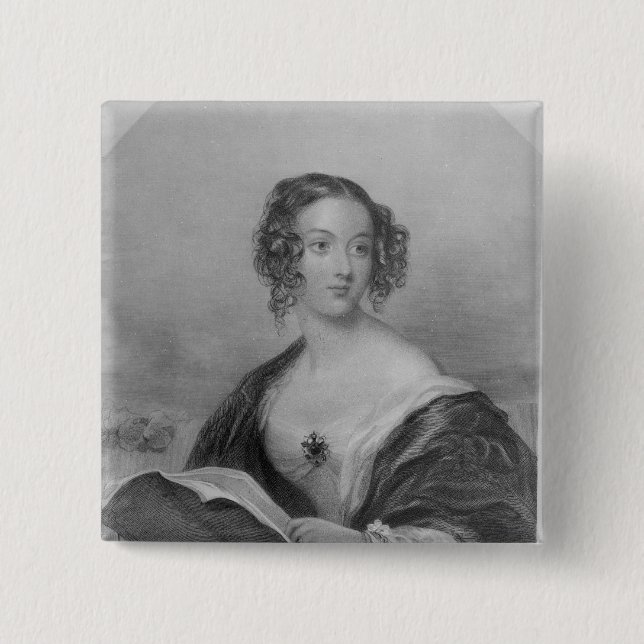 Emily Mary, Countess Cowper 15 Cm Square Badge (Front)
