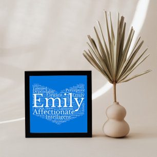 Emily Name Cloud Customisable Poster