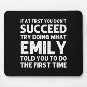 Emily Name D Birthday Funny Christmas Joke Mouse Pad