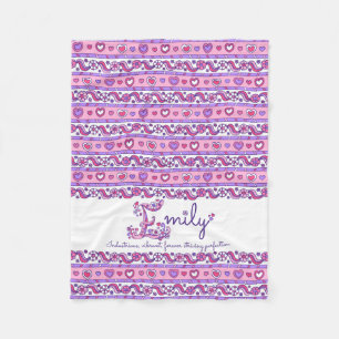 Emily personalised E name meaning kids blanket