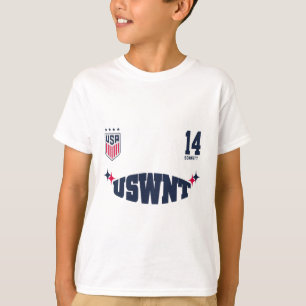 Emily Sonnett 14 White Uswnt Officially Licensed  T-Shirt