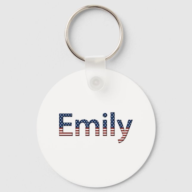 Emily Stars and Stripes Key Ring (Front)