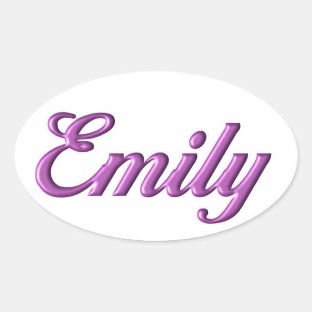 Emily sticker name (Front)