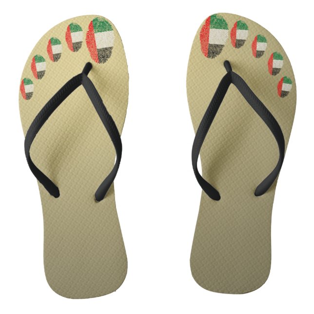 Emirate touch fingerprint flag jandals (Footbed)
