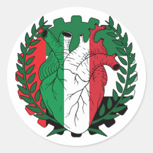 Emirati United Arab Emirates italian Italy Classic Round Sticker