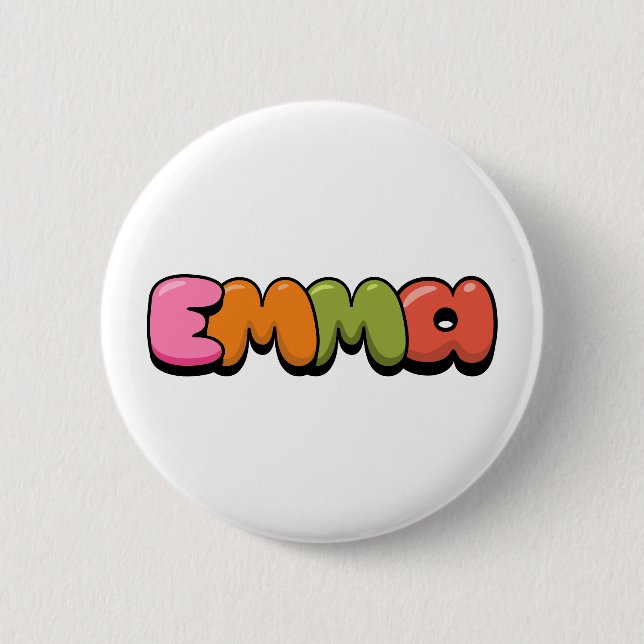 Emma 6 Cm Round Badge (Front)