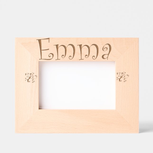 "Emma" Baby Photo Frame - Trendy Style for Gift (Front)