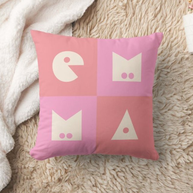 Emma birthday gift 4 letter name nursery cushion (Creator Uploaded)