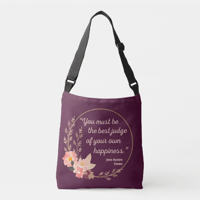 Emma By Jane Austen Quote I - Cute Style Crossbody Bag (Front)